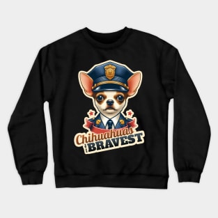 Chihuahua Policeman Crewneck Sweatshirt